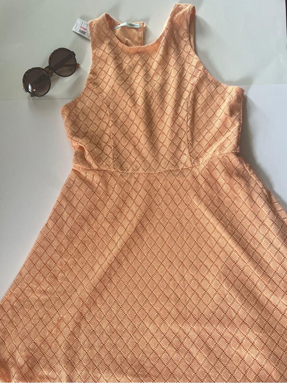 Maurices Peach Textured Mini Dress